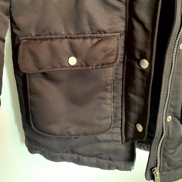 H&M L.O.G.G. Kids Winter Jacket with Faux Fur Trim Hood SIZE 10-11A - Picture 4 of 12